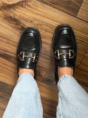 H&M BLACK LOAFERS